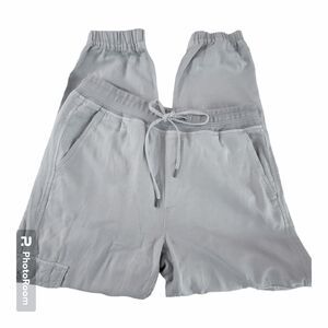 Gap cotton linen blend light blue cargo pants Size S